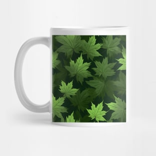 Green Leaves Pattern 18 Mug